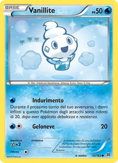 Carta Vanillite dell'espansione Turbo Blitz, numero 43/162
