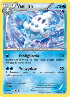Carta Vanillish dell'espansione Turbo Blitz, numero 44/162