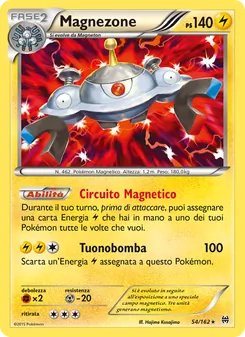 Carta Magnezone dell'espansione Turbo Blitz, numero 54/162