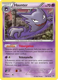 Carta Haunter dell'espansione Turbo Blitz, numero 59/162