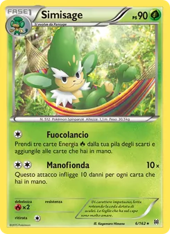 Carta Simisage dell'espansione Turbo Blitz, numero 6/162