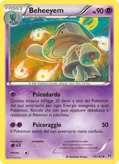 Carta Beheeyem dell'espansione Turbo Blitz, numero 74/162