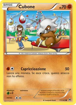 Carta Cubone dell'espansione Turbo Blitz, numero 77/162