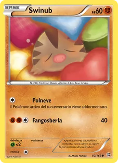 Carta Swinub dell'espansione Turbo Blitz, numero 80/162
