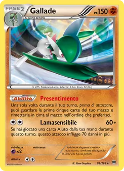 Carta Gallade dell'espansione Turbo Blitz, numero 84/162