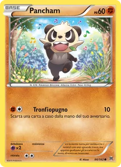 Carta Pancham dell'espansione Turbo Blitz, numero 86/162