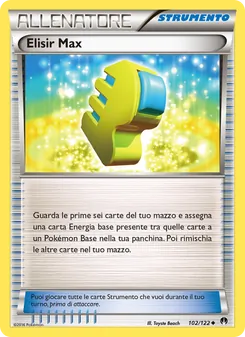 Carta Elisir Max dell'espansione Turbo Crash, numero 102/122