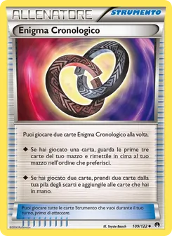 Carta Enigma Cronologico dell'espansione Turbo Crash, numero 109/122