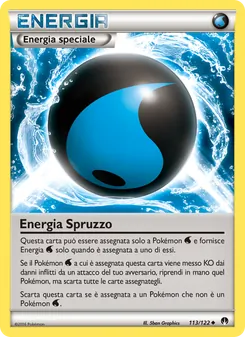 Carta Energia Spruzzo dell'espansione Turbo Crash, numero 113/122