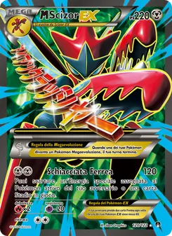 Carta M Scizor EX dell'espansione Turbo Crash, numero 120/122
