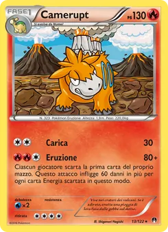 Carta Camerupt dell'espansione Turbo Crash, numero 13/122