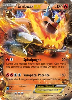 Carta Emboar EX dell'espansione Turbo Crash, numero 14/122
