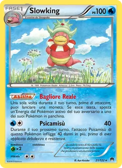 Carta Slowking dell'espansione Turbo Crash, numero 21/122