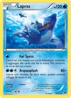 Carta Lapras dell'espansione Turbo Crash, numero 28/122