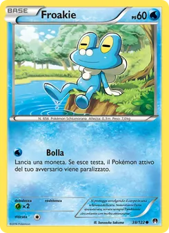 Carta Froakie dell'espansione Turbo Crash, numero 38/122