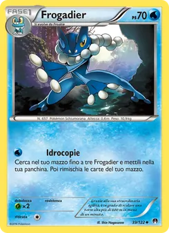 Carta Frogadier dell'espansione Turbo Crash, numero 39/122