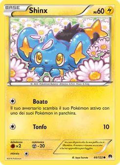 Carta Shinx dell'espansione Turbo Crash, numero 44/122