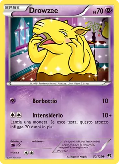 Carta Drowzee dell'espansione Turbo Crash, numero 50/122
