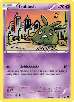 Carta Trubbish dell'espansione Turbo Crash, numero 56/122
