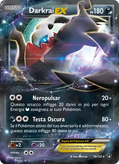 Carta Darkrai EX dell'espansione Turbo Crash, numero 74/122