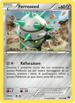 Carta Ferroseed dell'espansione Turbo Crash, numero 79/122
