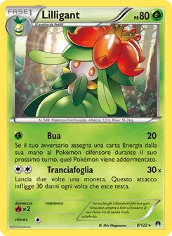 Carta Lilligant dell'espansione Turbo Crash, numero 8/122