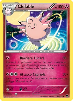 Carta Clefable dell'espansione Turbo Crash, numero 82/122