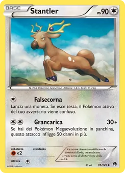 Carta Stantler dell'espansione Turbo Crash, numero 91/122
