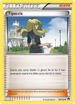 Carta Tipaccia dell'espansione Turbo Crash, numero 98/122