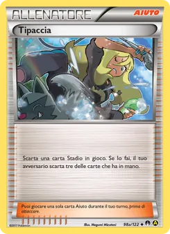 Carta Tipaccia dell'espansione Turbo Crash, numero 98a/122
