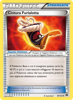 Carta Cintura Furialotta dell'espansione Turbo Crash, numero 99/122