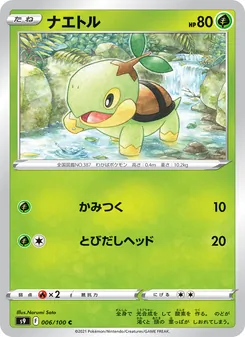 Kartu Turtwig dari Star Birth, nomor 006/100