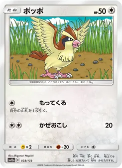 Karte Pidgey aus Tag Team GX: Tag All Stars, Nummer 103/173