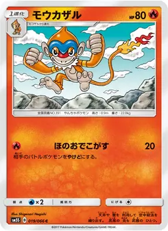 Kartu Monferno dari ウルトラサン, nomor 019/66